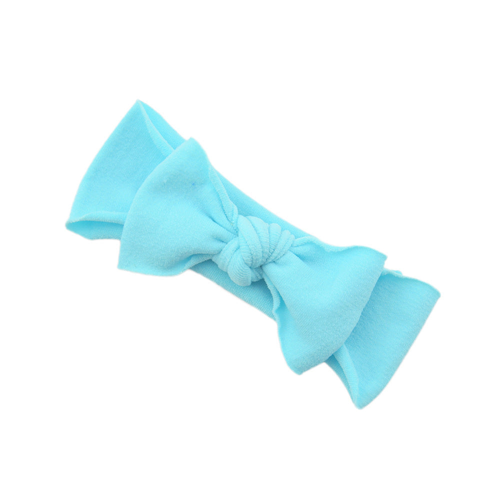 Baby Hair Accessories Solid Color Knotted Headband