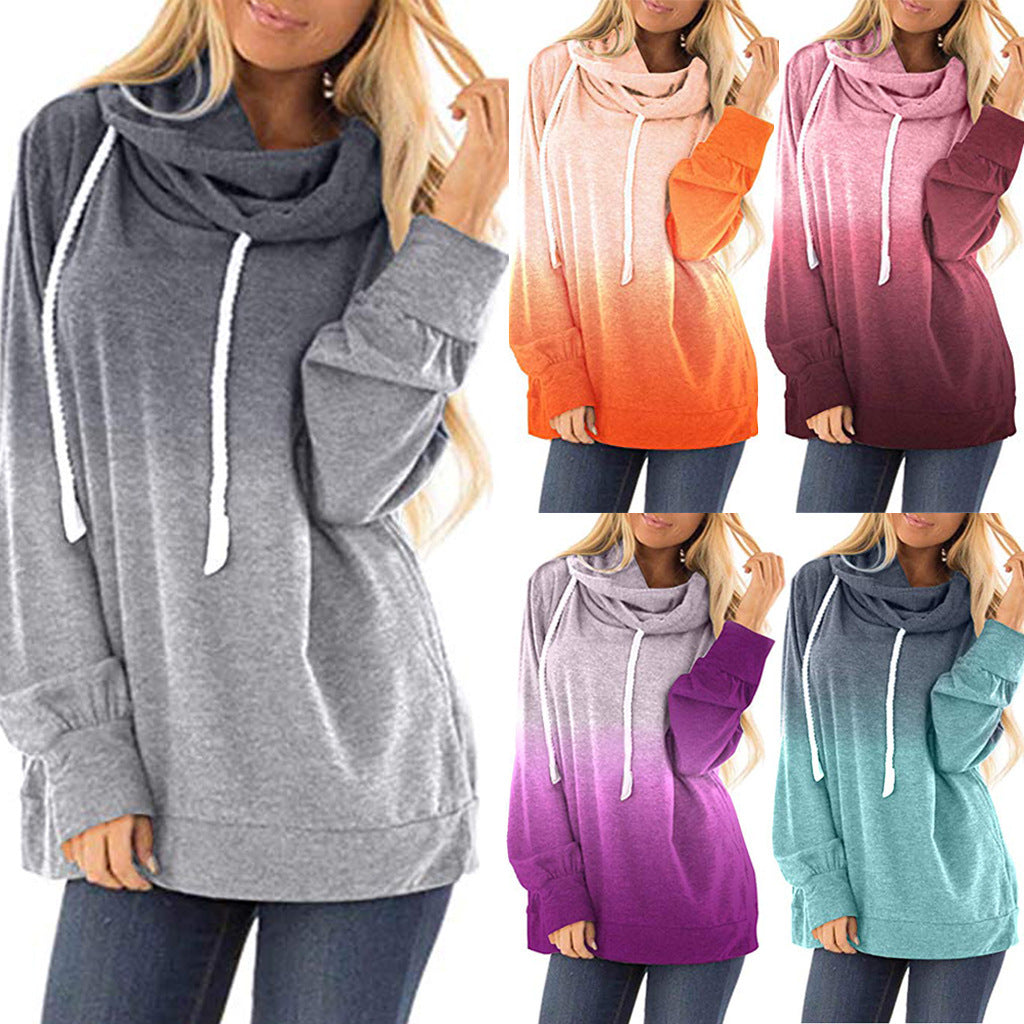 Zweifarbige Fashion Hoodies für Damen