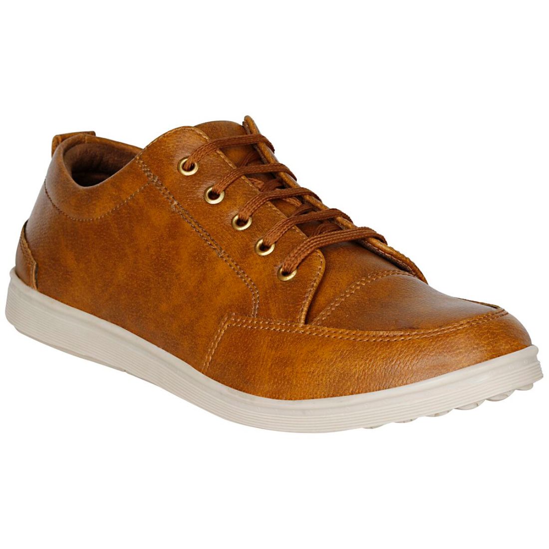 Generic Men Tan Brown Color Synthetic Material