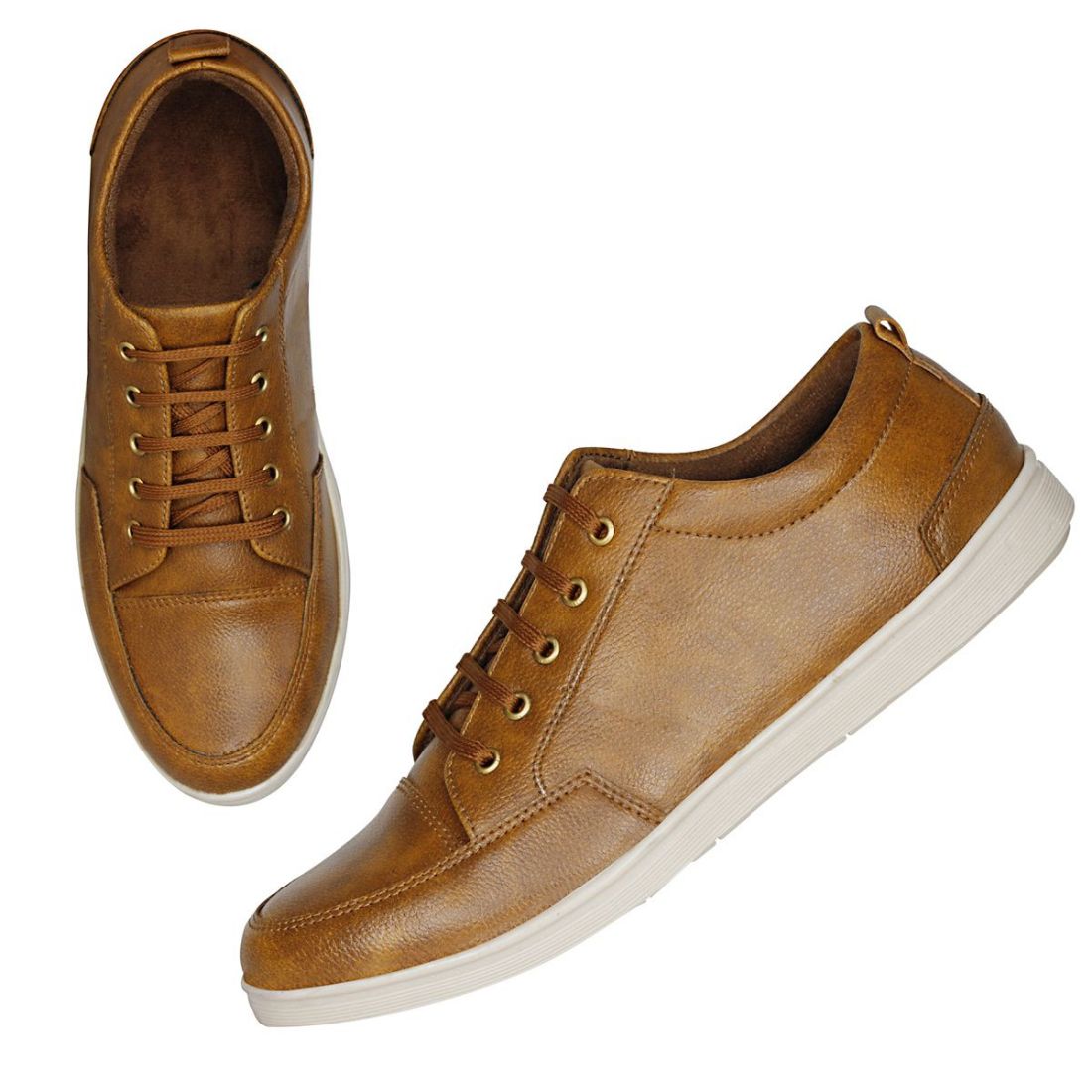 Generic Men Tan Brown Color Synthetic Material