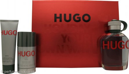 Estuche de regalo Hugo Boss Hugo Man 125 ml EDT + Desodorante en barra 75 ml + 50 ml