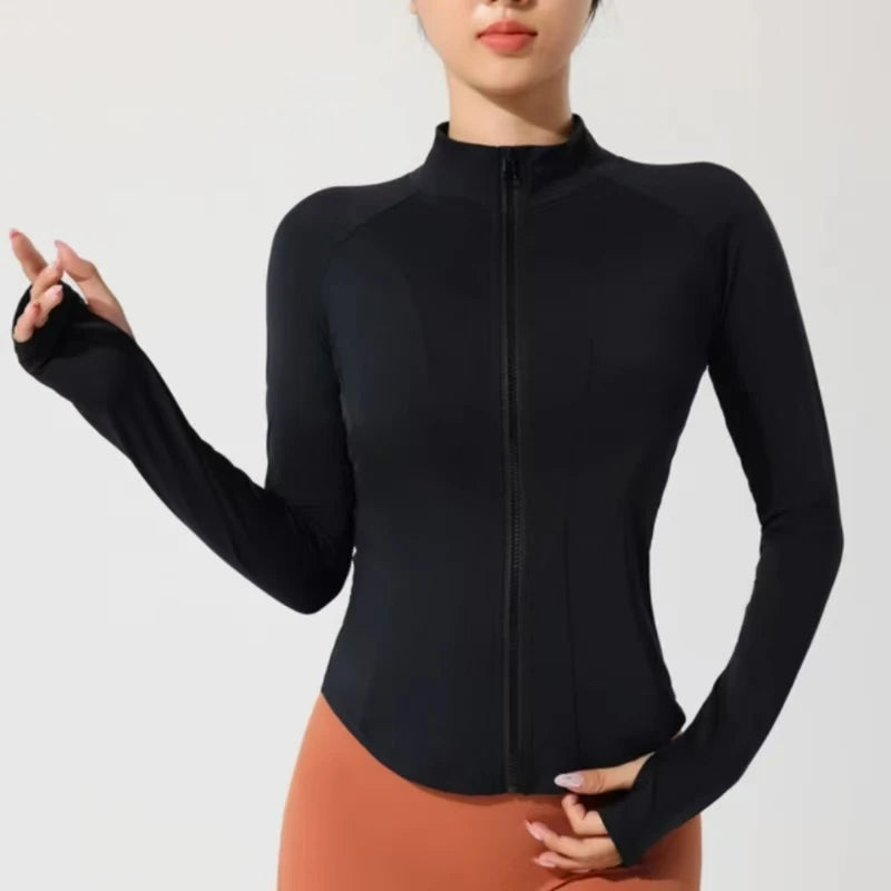 Chaqueta deportiva para mujer para actividades al aire libre, protección solar contra el hielo en verano, chaqueta fina y transpirable, ropa para correr y hacer yoga 