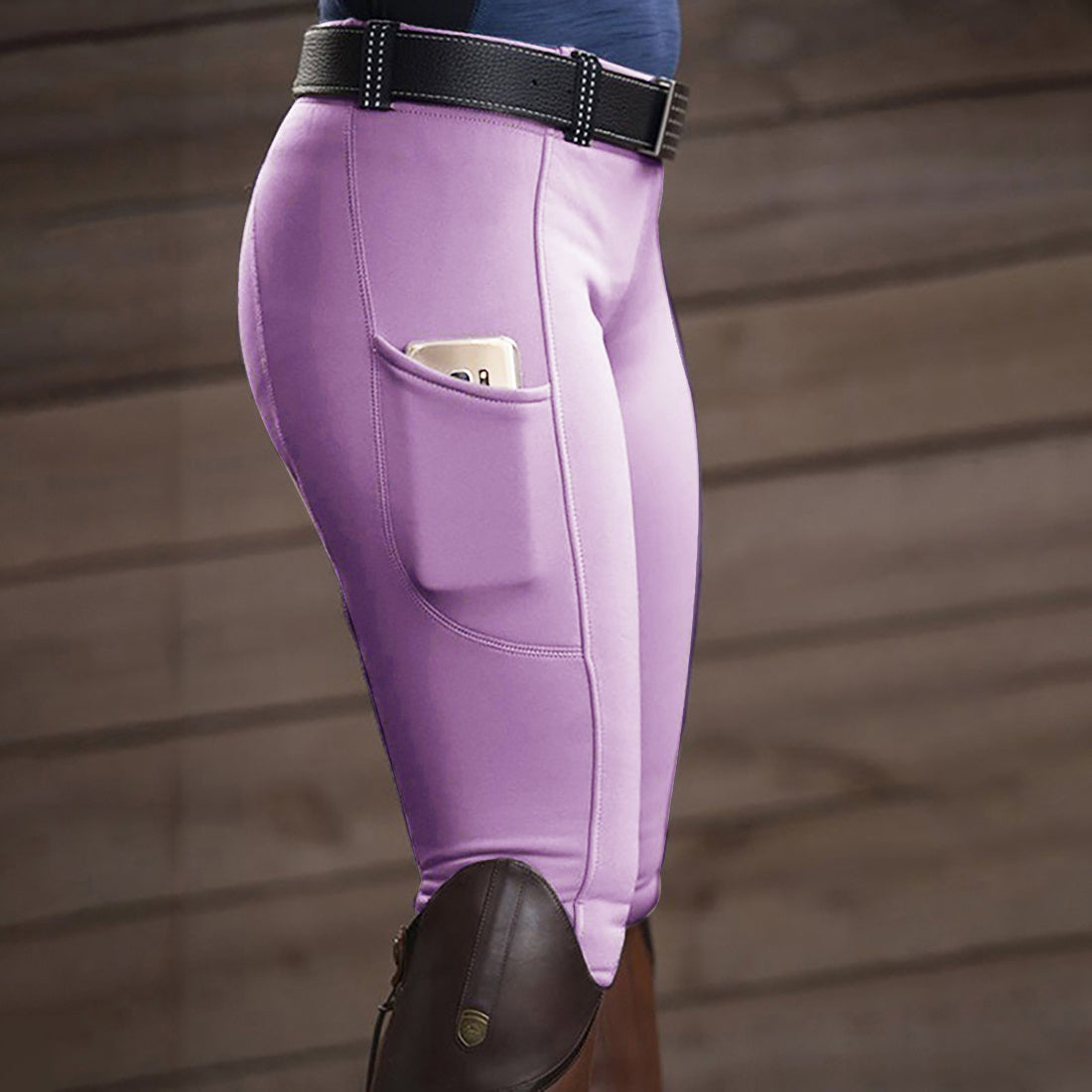 Equestrian Pants Stretch Hip-lifting Ladies Casual Pants