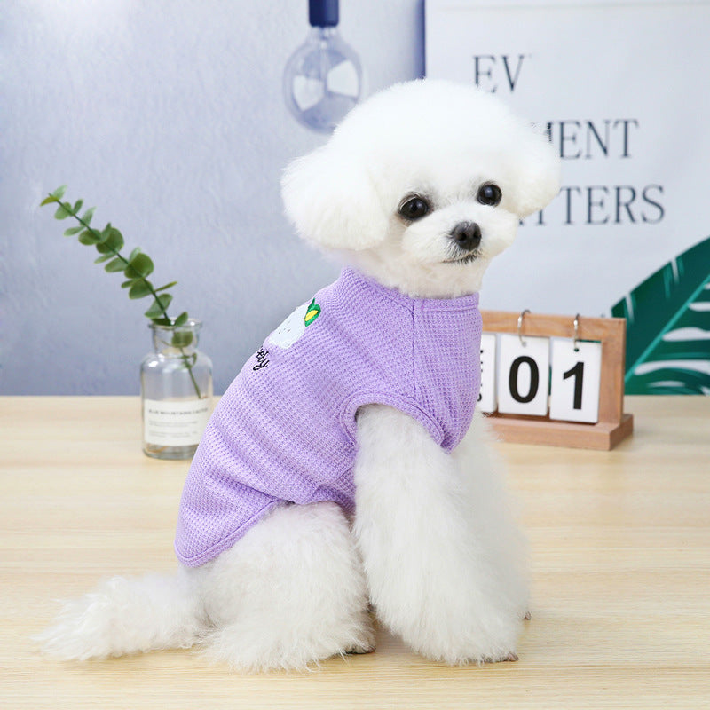 Pet Dog Fashion Embroidery Vest