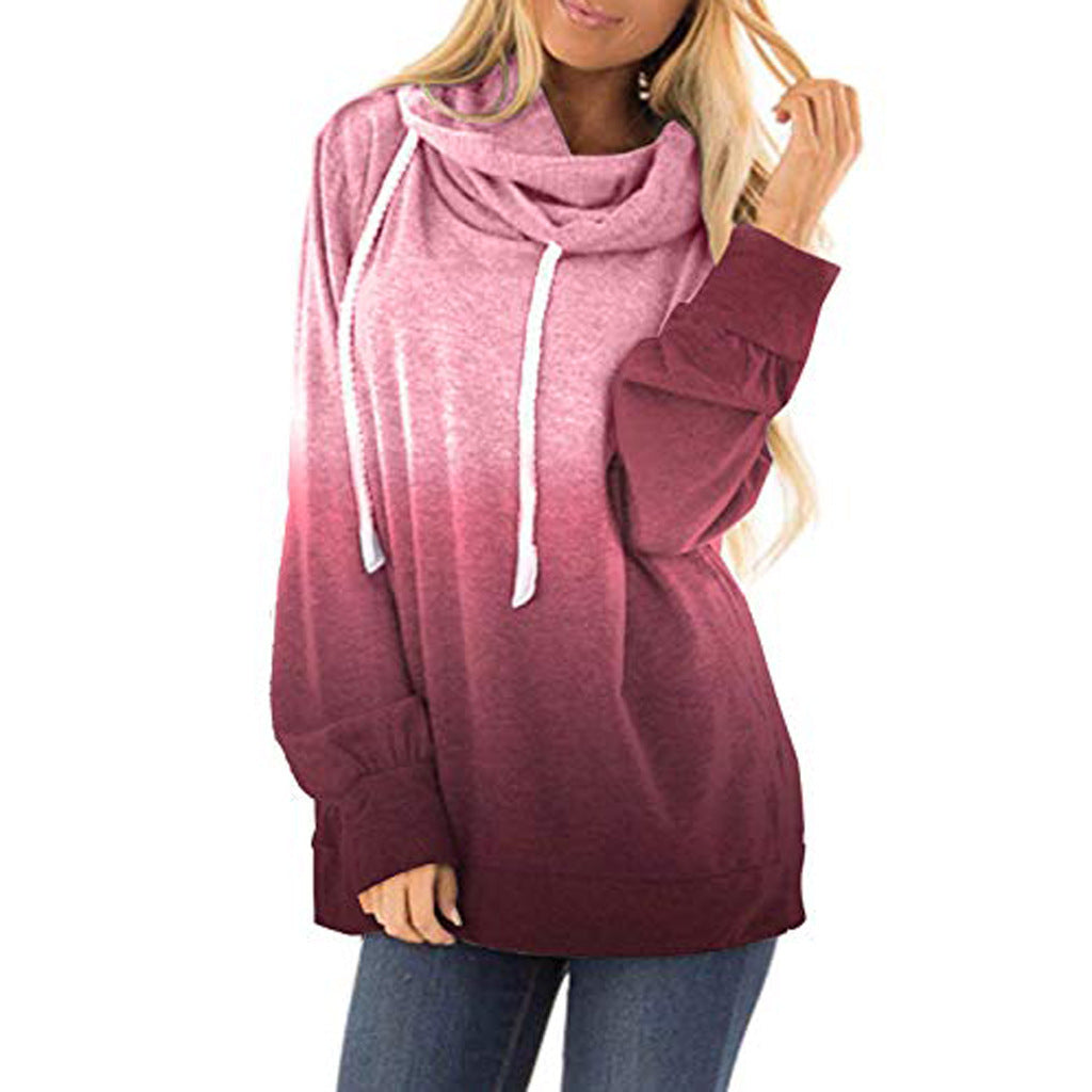 Zweifarbige Fashion Hoodies für Damen