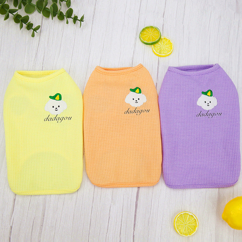 Pet Dog Fashion Embroidery Vest