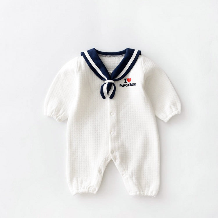 Marine-Stil Baby-Kleidung Neugeborenen-Kleidung Baby-Strampler