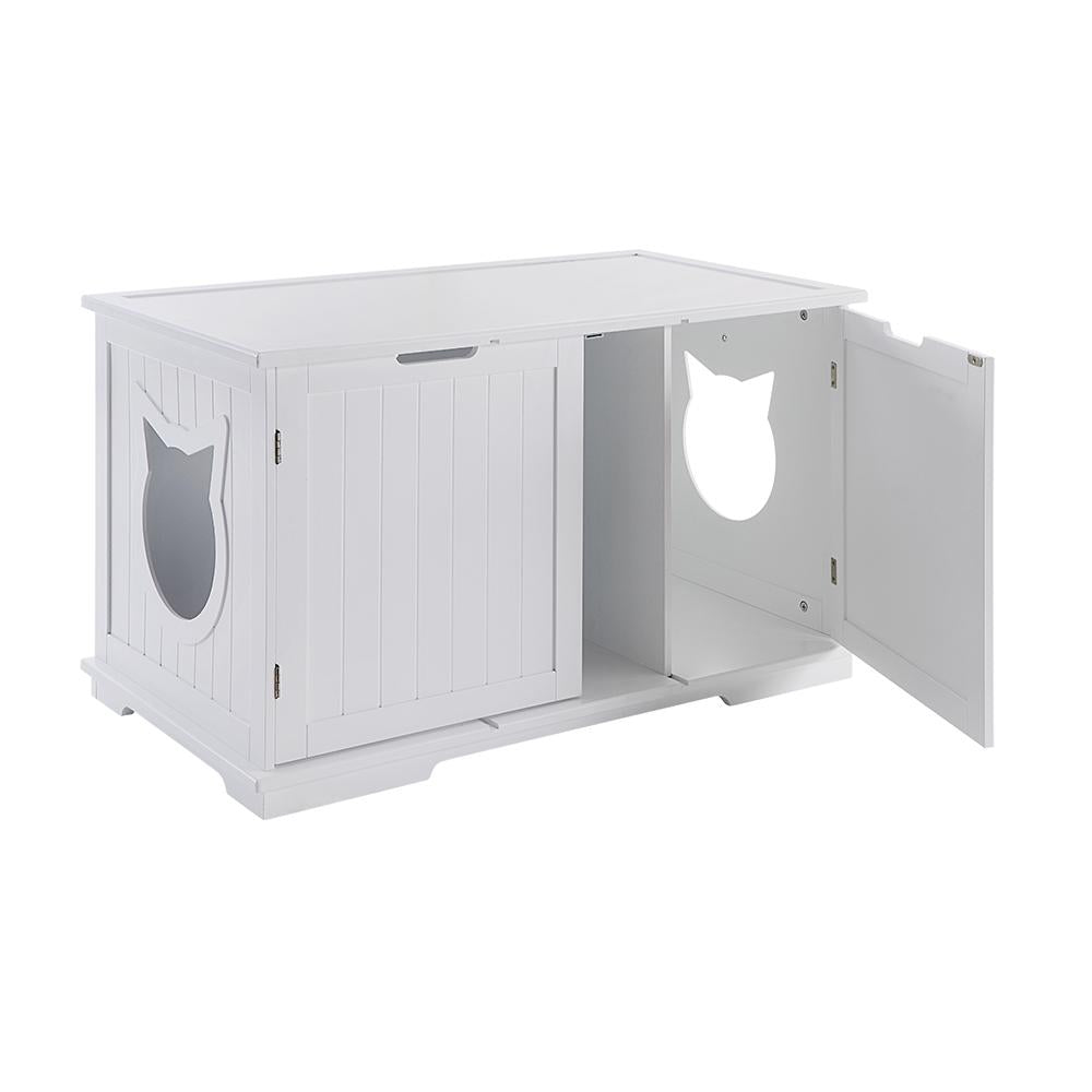 Caja de arena para gatos de gran tamaño, banco, recinto, mueble, caja, casa