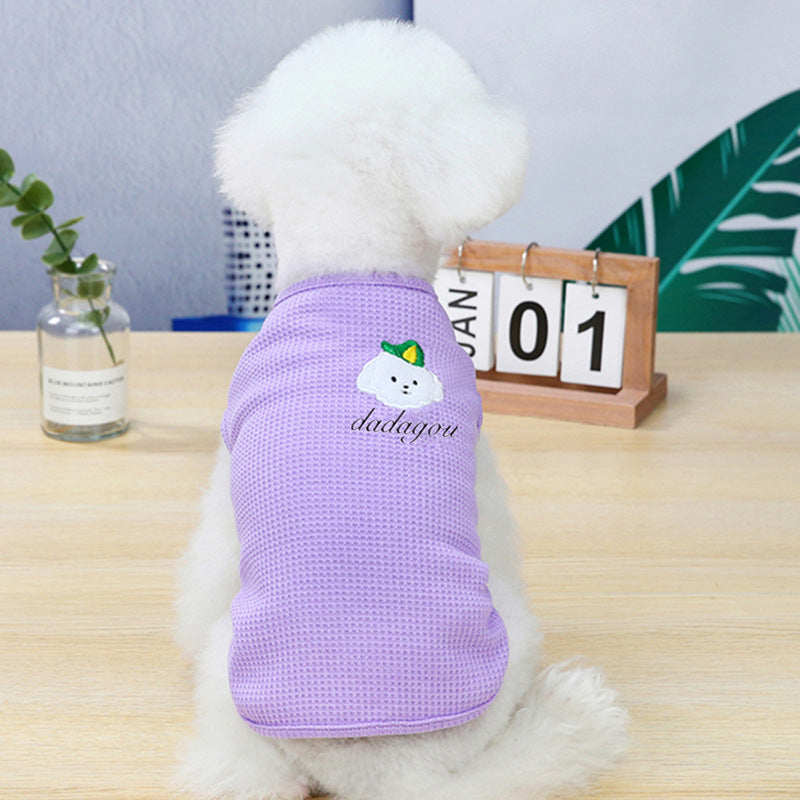 Pet Dog Fashion Embroidery Vest