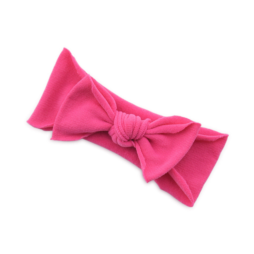 Baby Hair Accessories Solid Color Knotted Headband