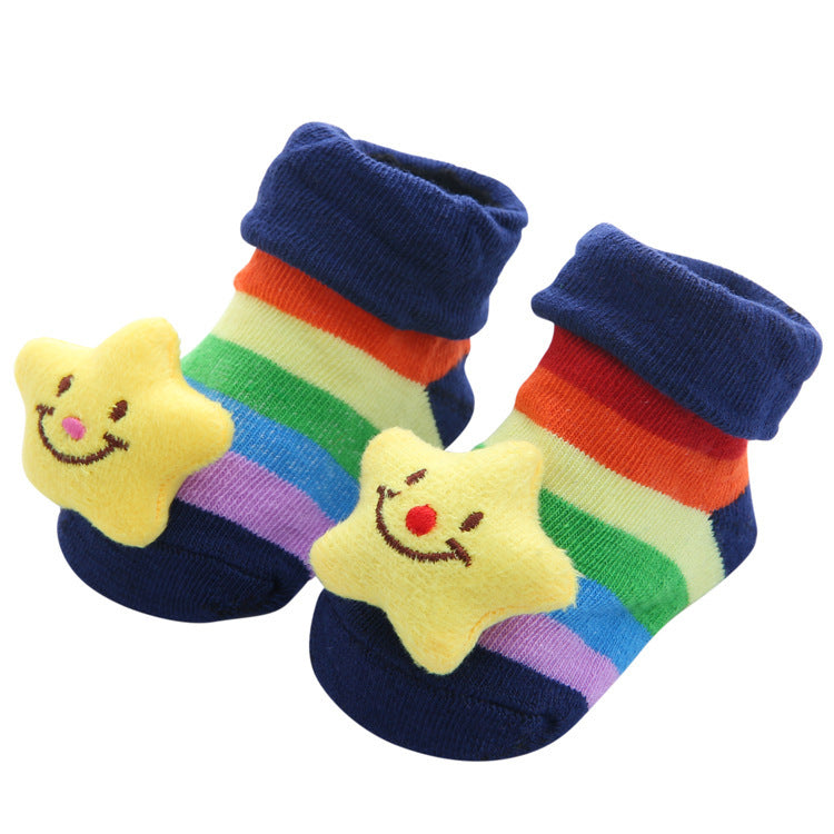 Cartoon Anti-Skid Three-Dimensional Baby Socks Newborn Baby Socks Doll Socks Wholesale