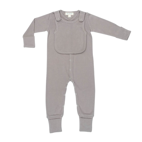 Bañador monopieza Smart Footed + babero - Gris