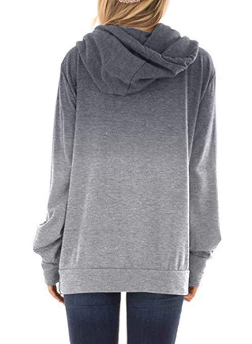 Zweifarbige Fashion Hoodies für Damen