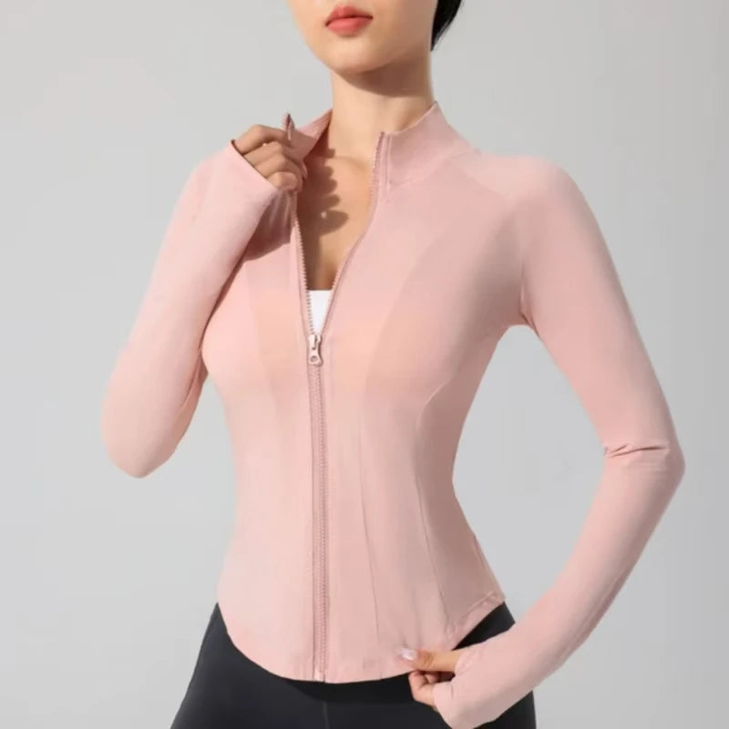 Chaqueta deportiva para mujer para actividades al aire libre, protección solar contra el hielo en verano, chaqueta fina y transpirable, ropa para correr y hacer yoga 