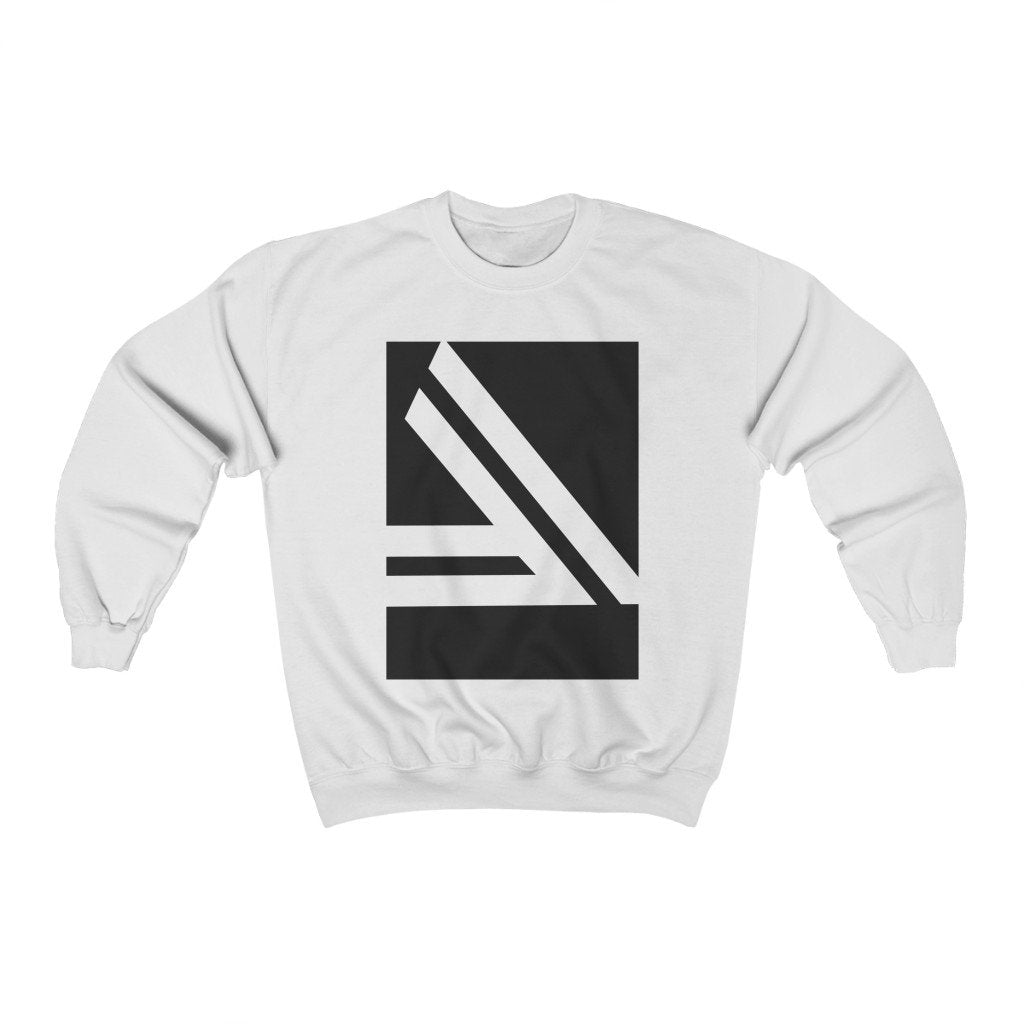 Sweatshirt mit Rundhalsausschnitt und doppeltem schrägem Logo für Herren