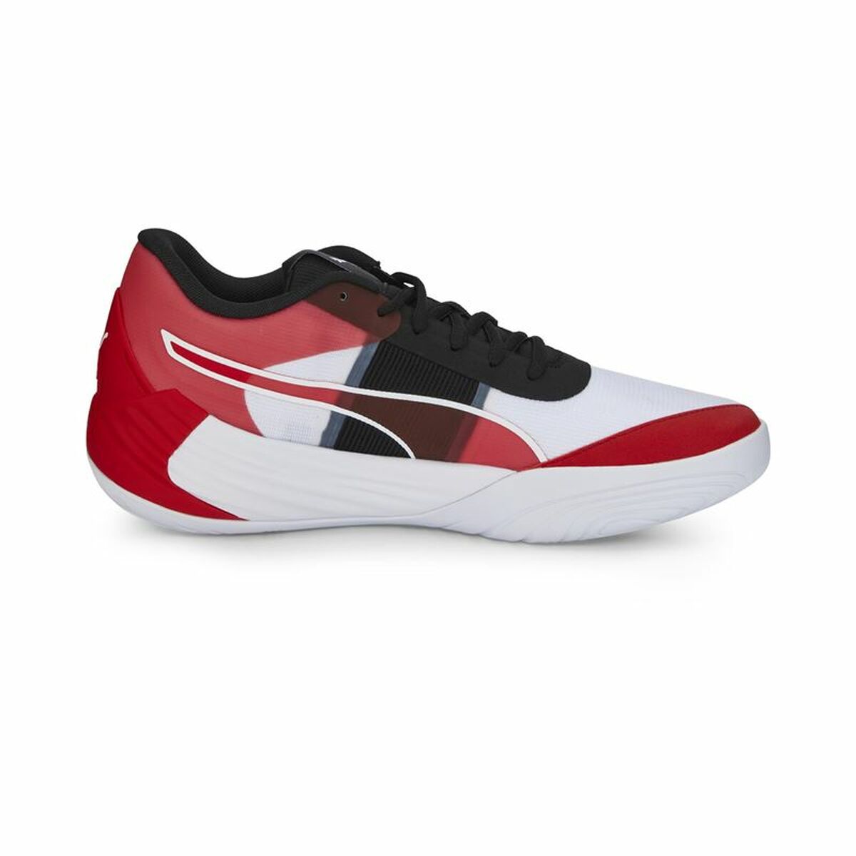 Basketball Shoes for Adults Puma Fusion Nitro Team White Men