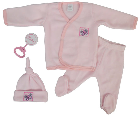 4-teiliges Fleece-Set - Rosa