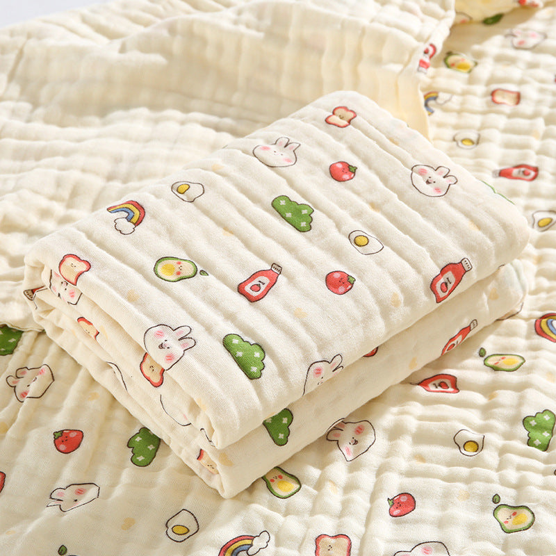 Newborn Baby Printed Pure Cotton Gauze Blanket