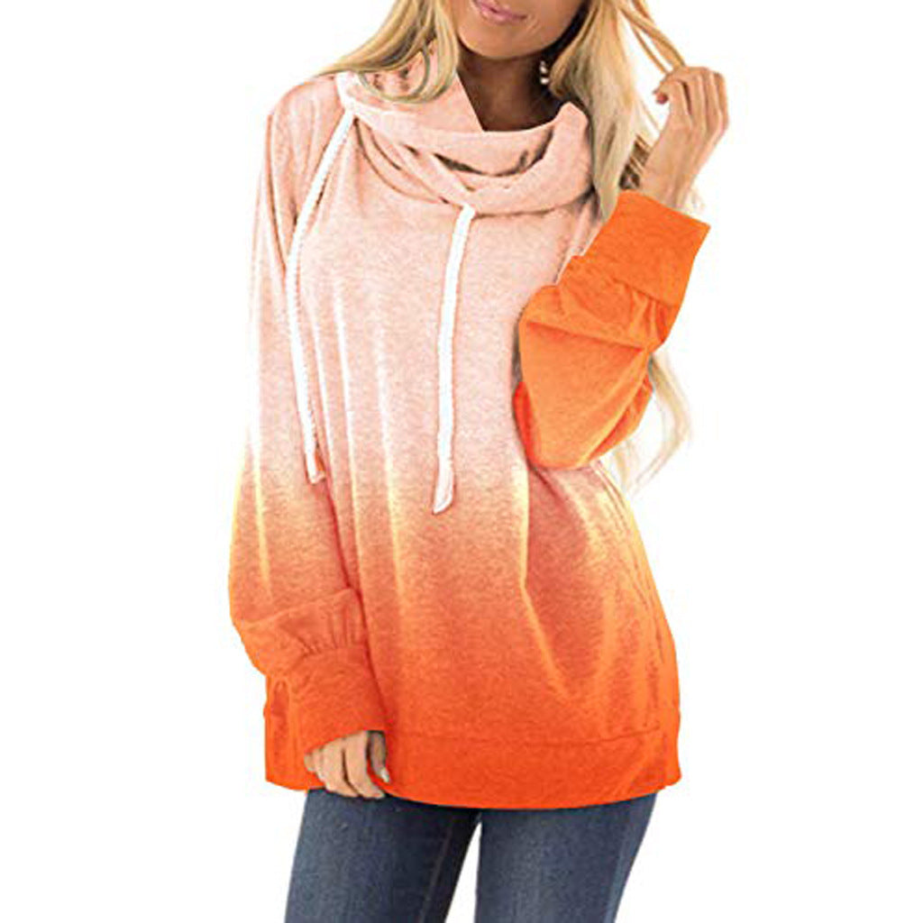 Sudaderas con capucha de moda bicolor para mujer