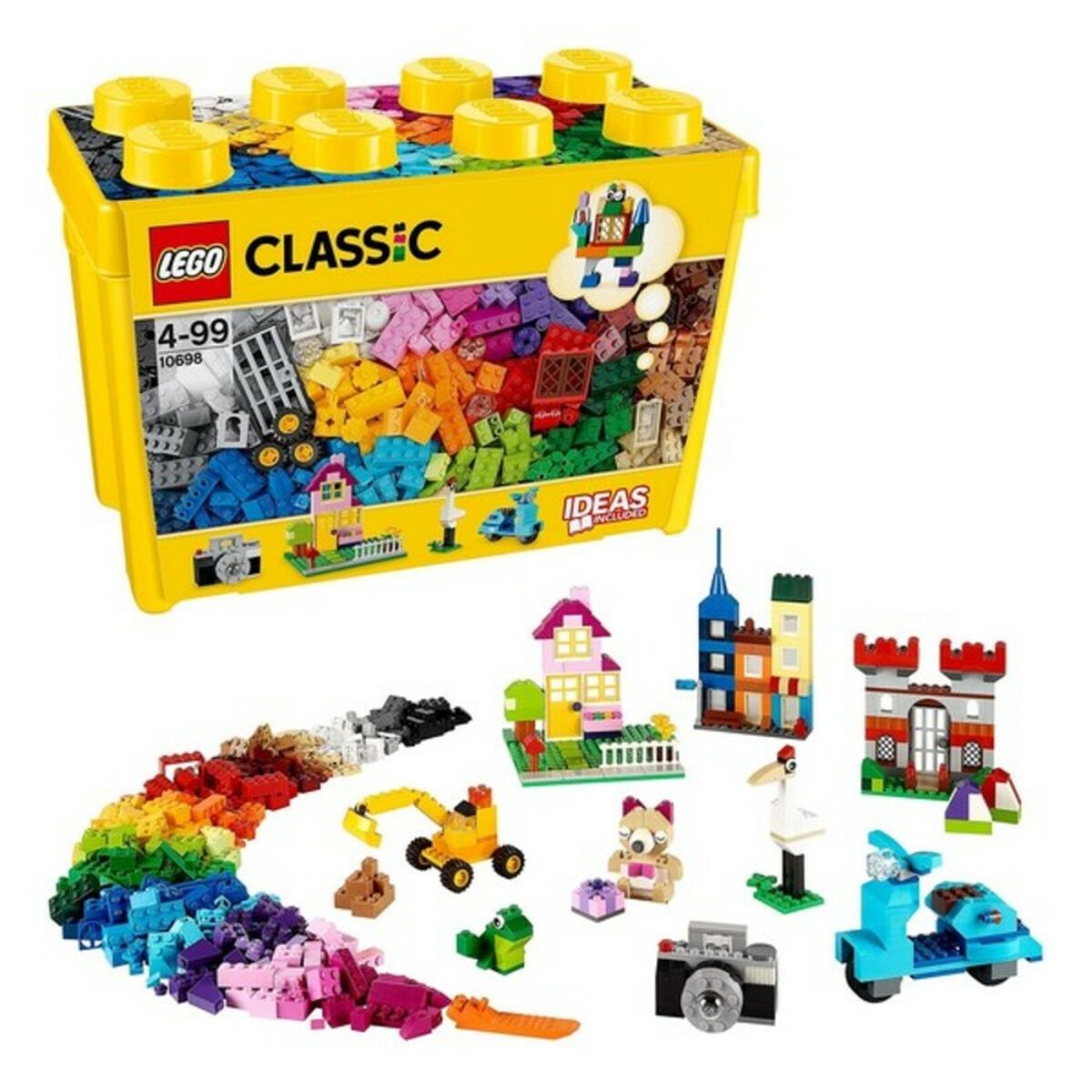 Caja de ladrillos para juego de construcción Lego Classic 10698 (790 piezas)