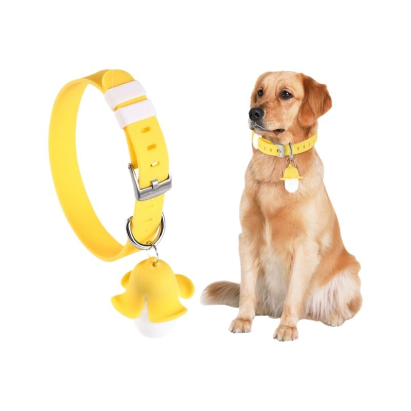 USB wiederaufladbare Banana leuchtende Hundehalsband für Spaziergänge mit dem Haustier, leuchtend klingende Silikonhalskette für Haustiere