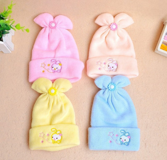 Gorros de lana para bebés recién nacidos de otoño e invierno