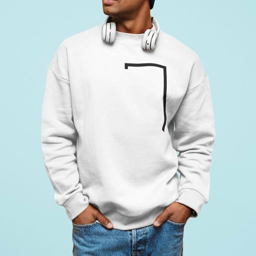 Sweatshirt mit Rundhalsausschnitt und abgewinkeltem Logo für Herren