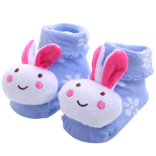 Cartoon Anti-Rutsch Dreidimensionale Baby Socken Neugeborenen Baby Socken Puppe Socken Großhandel