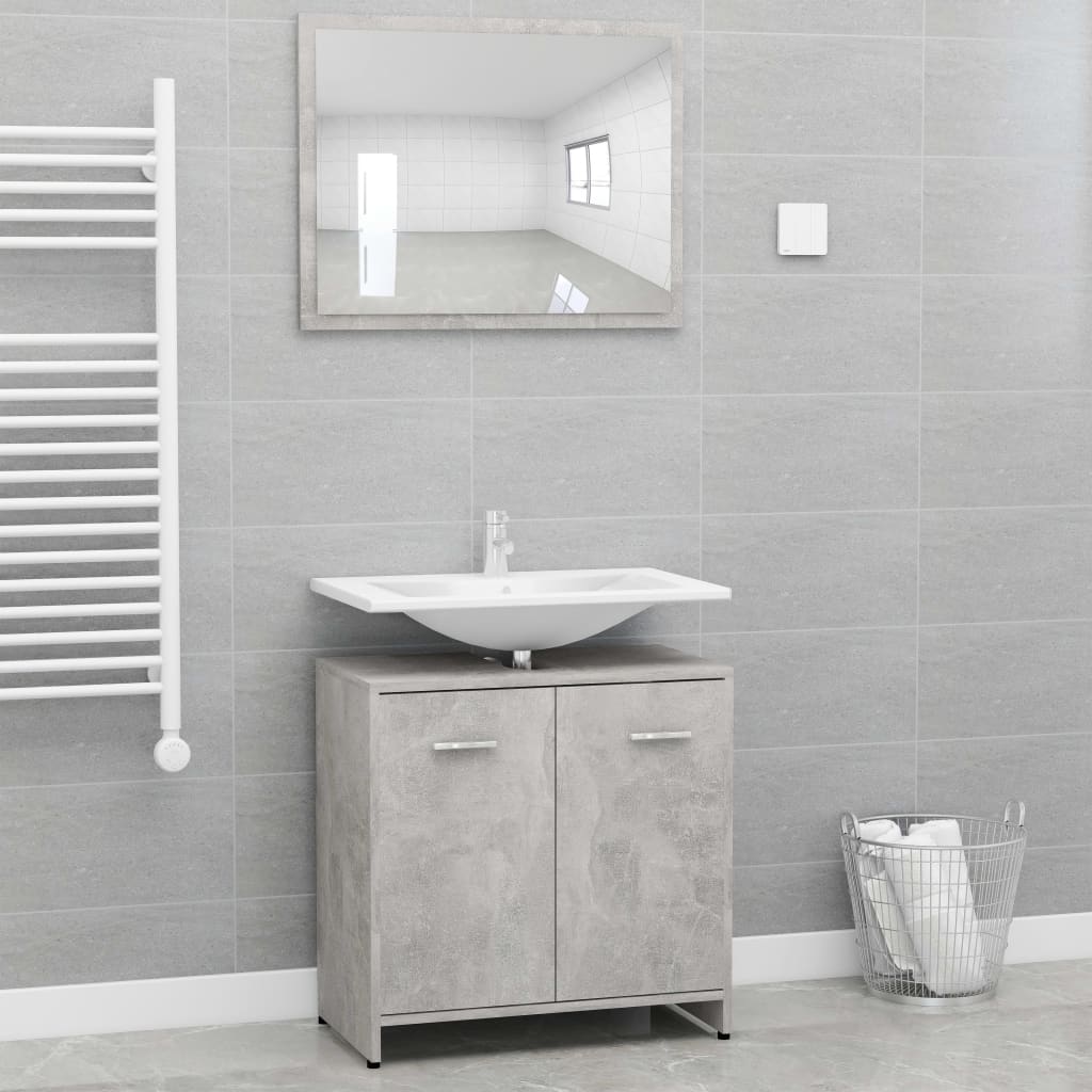 Conjunto de muebles de baño de aglomerado blanco