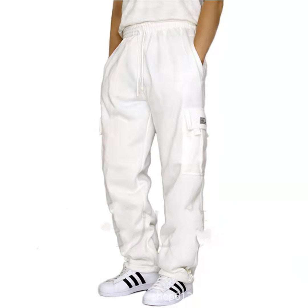 Herrenhose Jogginghose Stretch Elastische Taille Jogger Sporthose Kordelzug Hose Mode Herrenbekleidung