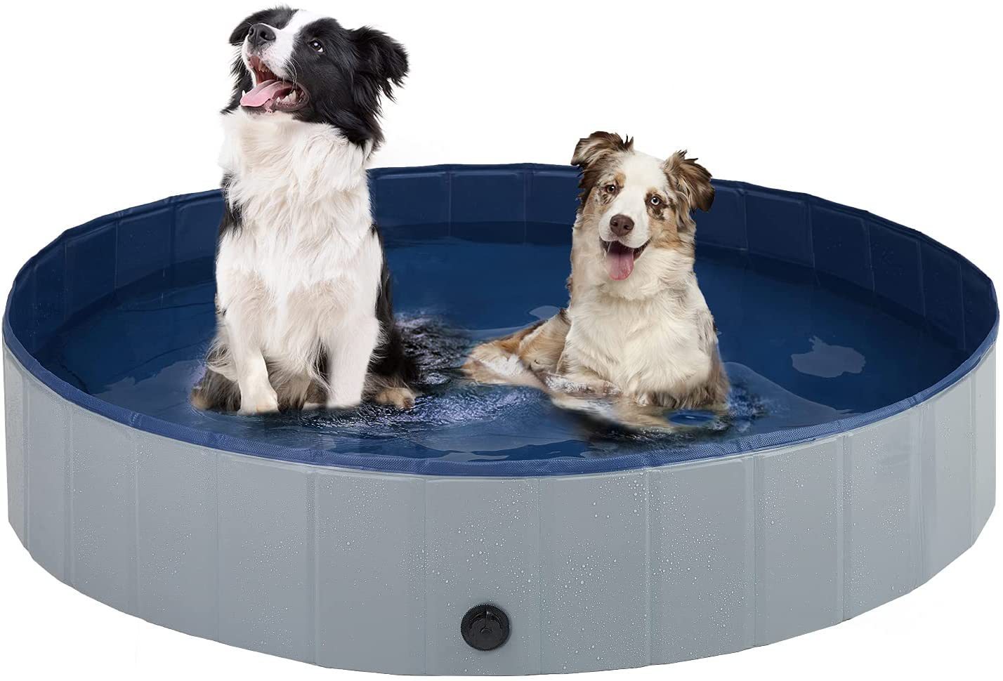 Piscina plegable para mascotas, piscina infantil, placa de densidad antideslizante gruesa, bolsa con cremallera gratis