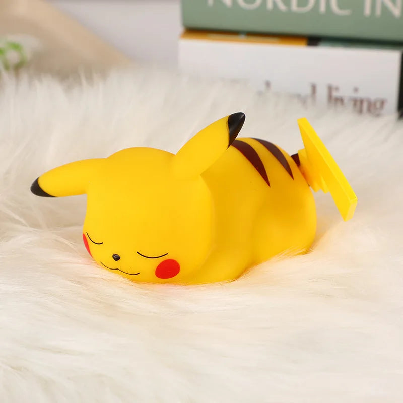 Luz de noche brillante de Pokémon Pikachu, juguete para niños, Pokémon Pikachu lindo