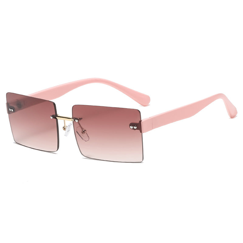 Neu Fashion Square Sonnenbrille Männer Und Frauen Reis Nagel Rahmenlose