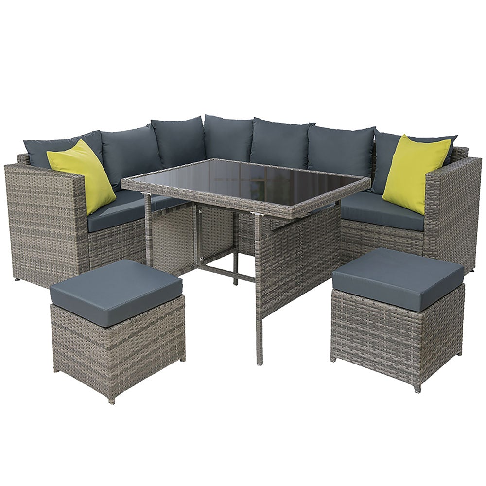 Gardeon Gartenmöbel Terrassenset Esstisch Sofa Tisch Stuhl Lounge