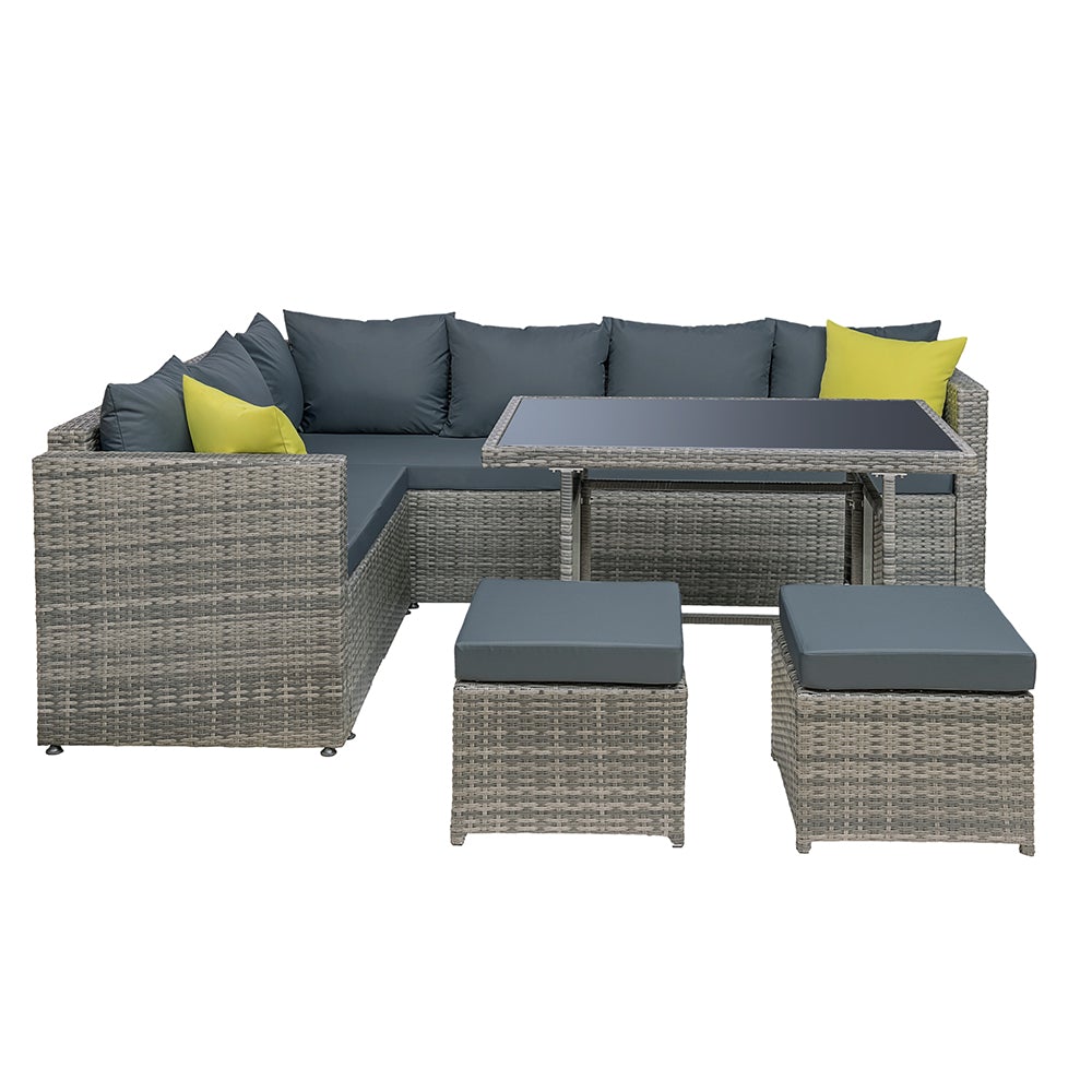 Gardeon Gartenmöbel Terrassenset Esstisch Sofa Tisch Stuhl Lounge