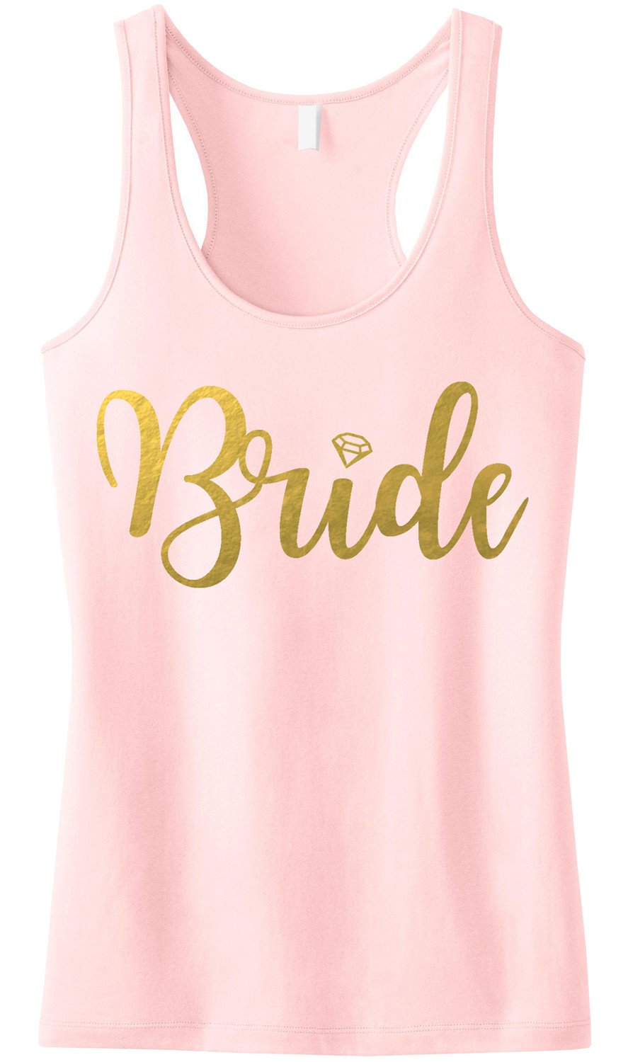 BRIDE BLUSH Tanktop mit Goldfoliendruck