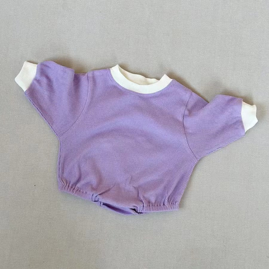 Baby Waffle Cotton Loose Bodysuit