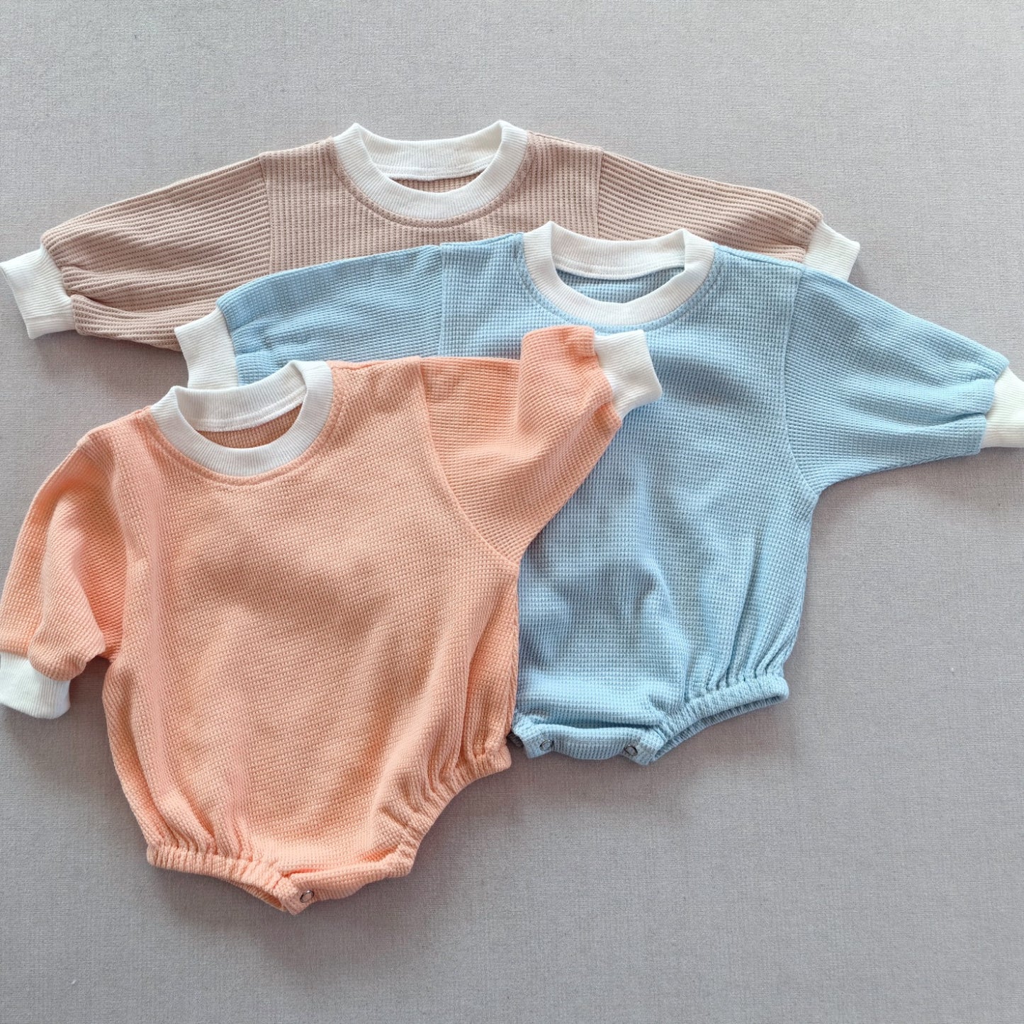 Baby Waffle Cotton Loose Bodysuit