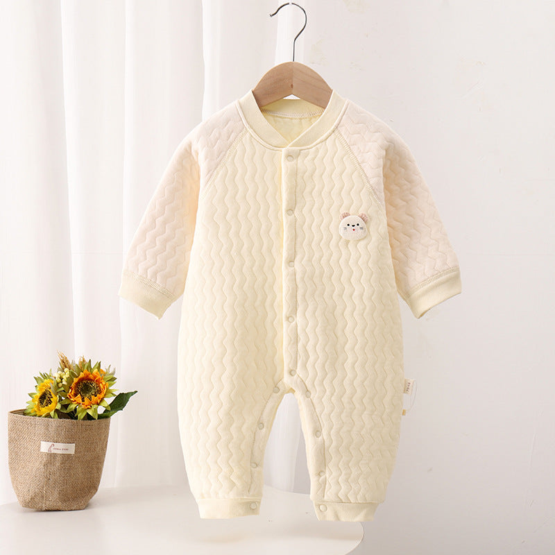 Baby Jumpsuit Newborn Warm Boneless Clothes