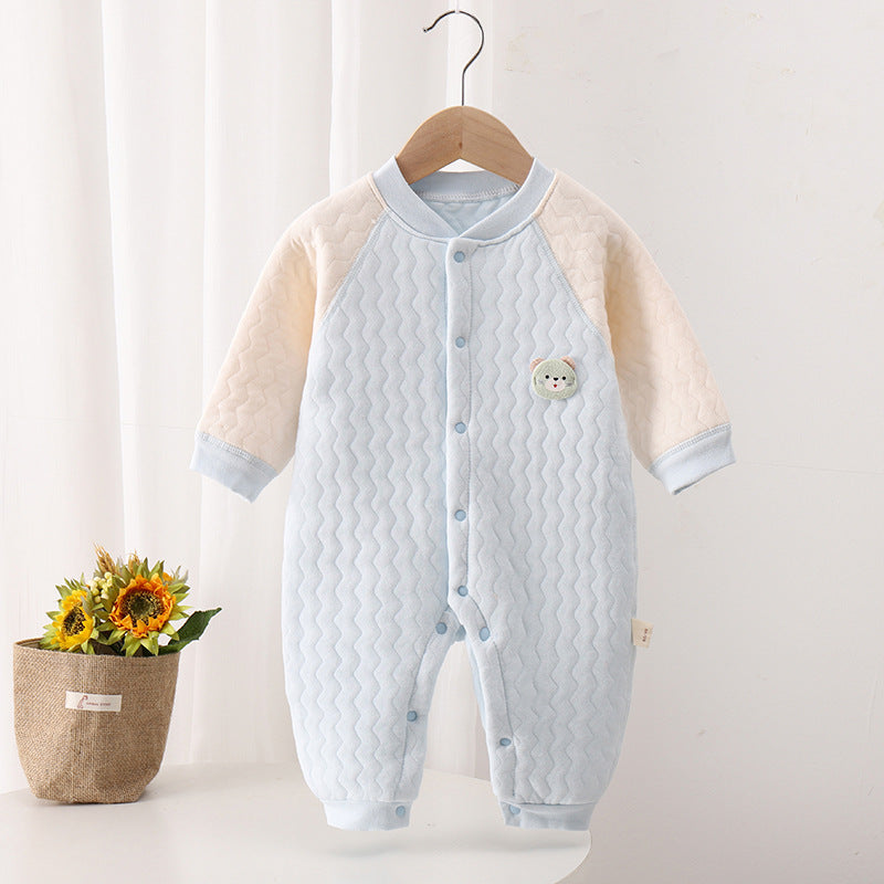 Baby Jumpsuit Newborn Warm Boneless Clothes