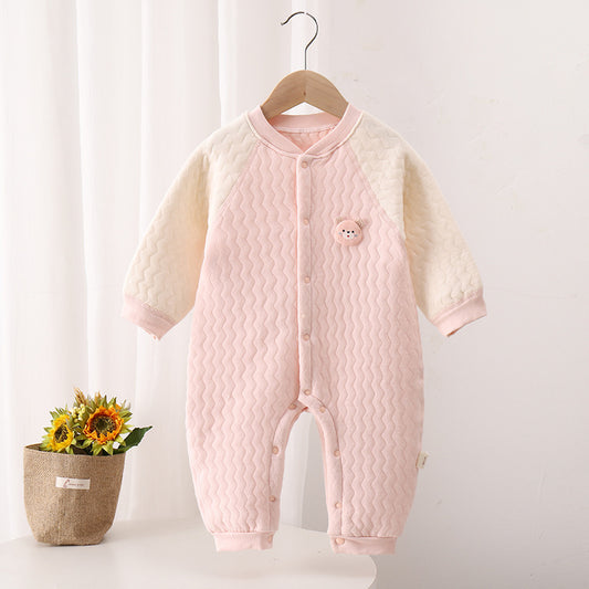 Baby Jumpsuit Newborn Warm Boneless Clothes