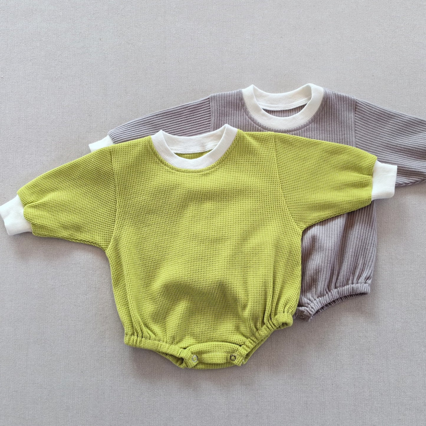 Baby Waffle Cotton Loose Bodysuit