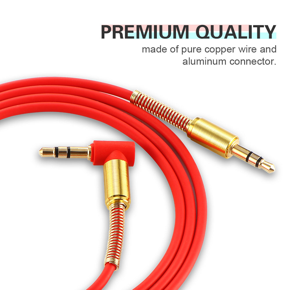 Car Aux Audio Cable 3.5mm Jack Stereo Audio Cable