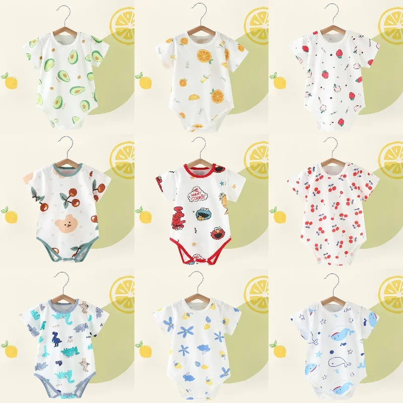 Baby Dreieckige Crawl Onesies Infantil Overall Kleidung Kurze Sommer Hülse Version Neugeborenen Bebe Kinder Kleidung Kinder Kostüm