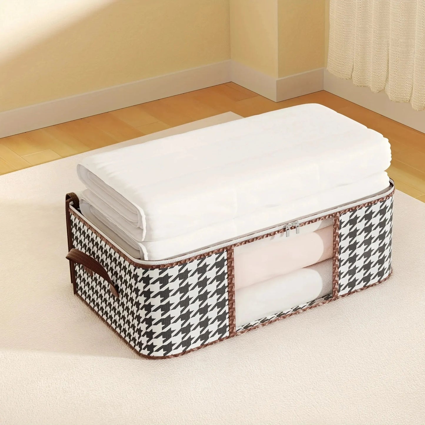 Visible Large Capacity Storage Box Portable Household Clothes