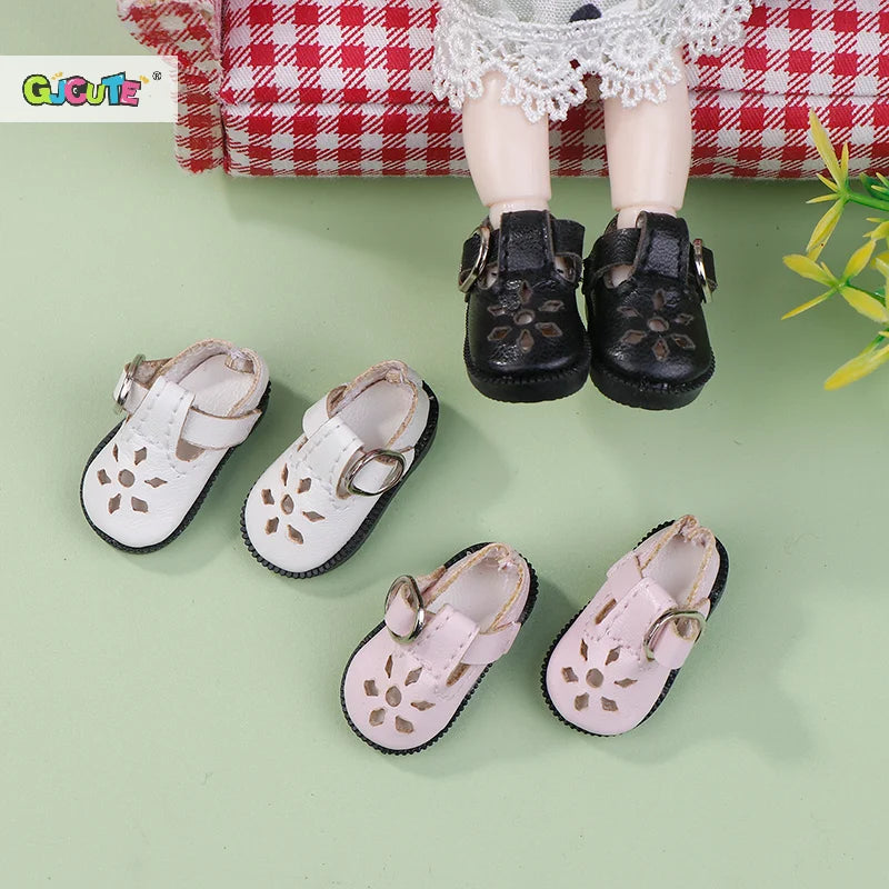 Doll Shoes Mini Leather Dolls Sneakers Casual Shoe Mini Doll Decoration Shoes Accessories Kid Birthday Gift Girl Toy