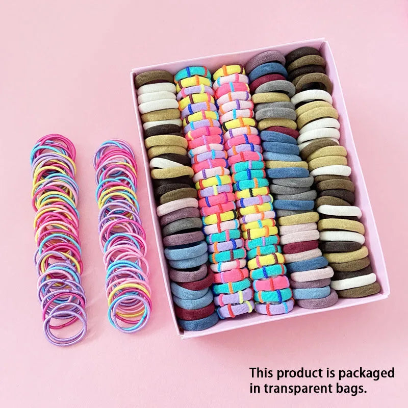 Children's Elastic Band Hair Clip Combination Set, Baby Hair Circle,