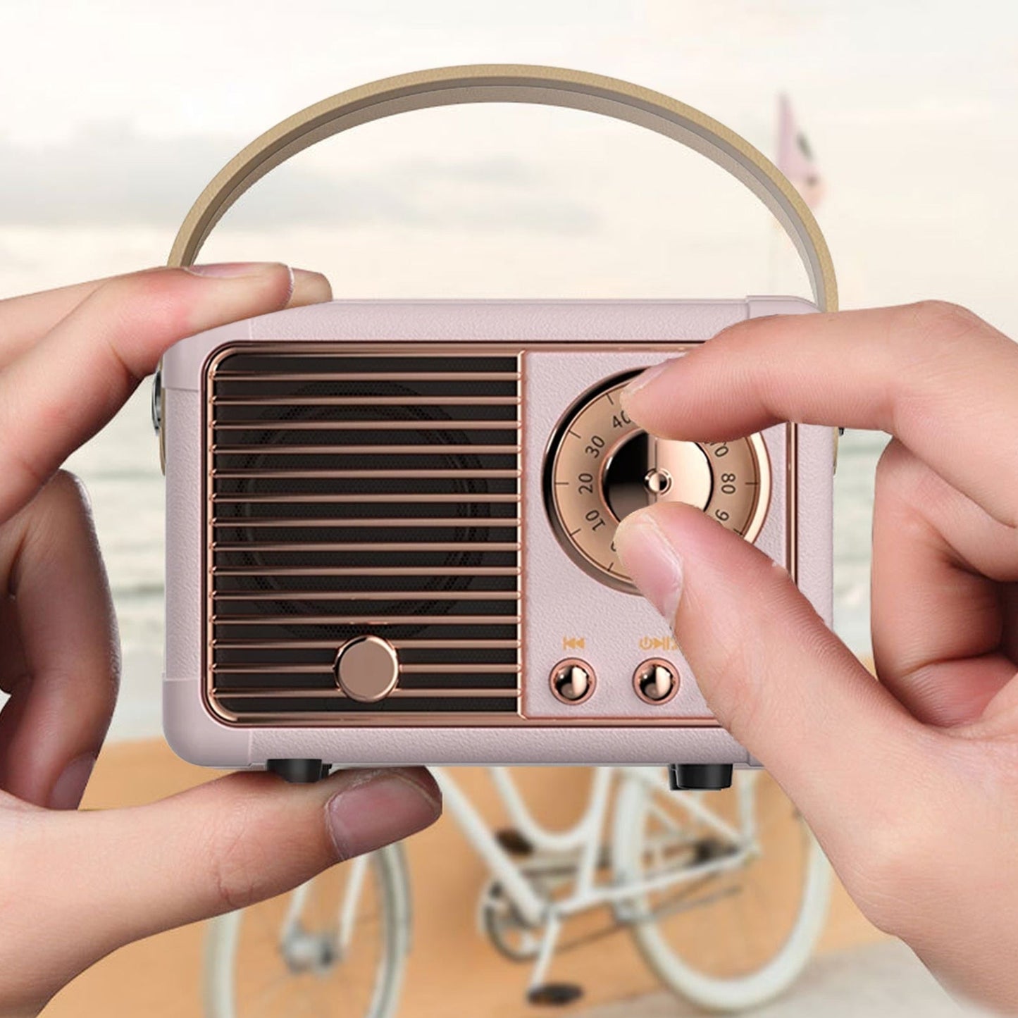 Bluetooth-Kompakt-Retro-Lautsprecher mit Radio