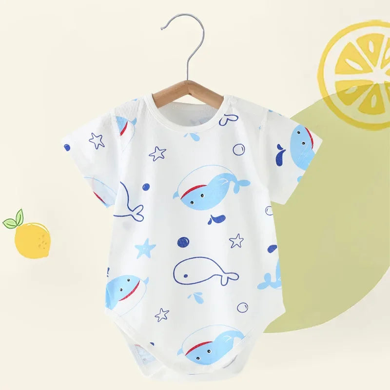 Baby Triangular Crawl Onesies Infantil Jumpsuit Clothes Short Summer Sleeve Version Newborn Bebe Children Clothing Kids Costume