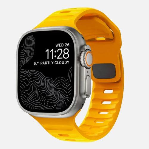 Sportarmband für Apple Watch Ultra 10 9 8 7 6 SE 5 Weiches Silikon 